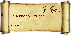 Feuermann Zsuzsa névjegykártya